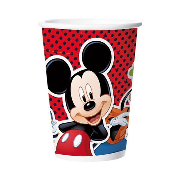 Copo de Papel Mickey 180ml com 8 Unidades Regina Copo de Papel Mickey 180ml com 8 Unidades Regina