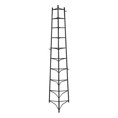Tripé Porta Panelas Estrela Preto 10 Compartimentos 188cm
