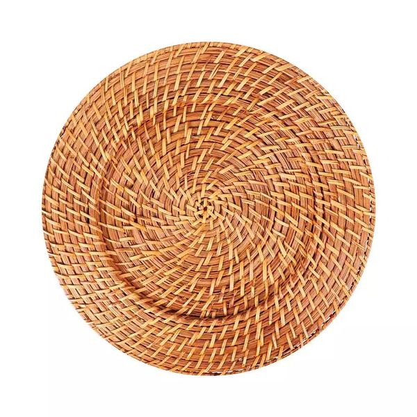 Sousplat Mundiart Redondo 32cm Rattan Claro