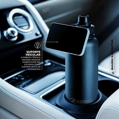 Garrafa Térmica Armor Magsafe 540ml - Preta - Gshield