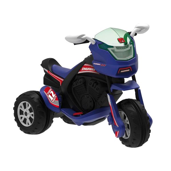 Moto Elétrica Infantil Bandeirante Thunder Black 12V