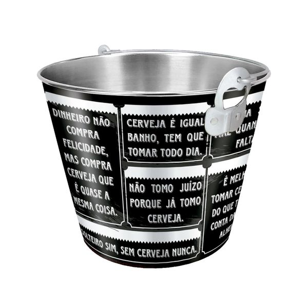 Balde para Gelo Haüskraft em Alumínio Branco 5L