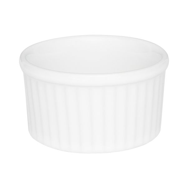 Conjunto de Tigela Ramequin de Porcelana Oxford Branco com 3 Peças Conjunto de Tigela Ramequin de Porcelana Oxford Branco com 3 Peças