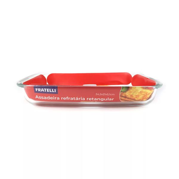 Assadeira Retangular Fratelli 2,2l 34,5x21x5,1cm Assadeira Retangular Fratelli 2,2l 34,5x21x5,1cm