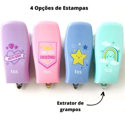 MINI GRAMPEADOR HOLIC T312 18 FOLHAS - CORES PASTEIS - TRIS