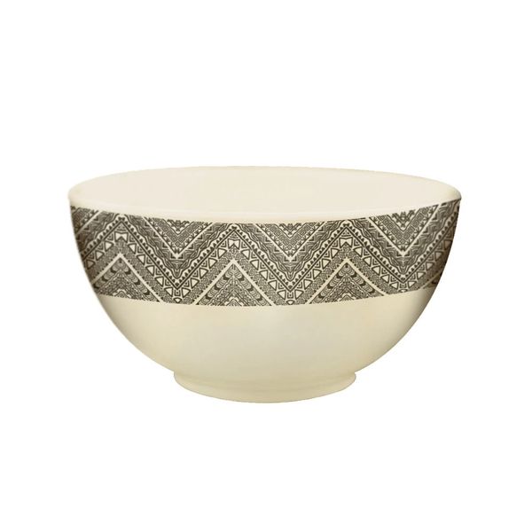 Bowl Yangzi Fibra de Bambu Preto e Branco 11,5cm