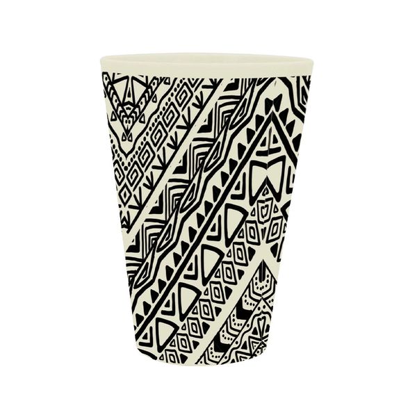 Copo Yangzi Fibra de Bambu Preto e Branco 450ml Copo Yangzi Fibra de Bambu Preto e Branco 450ml