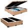 Cama Box Baú Queen Bipartido Sintético Sereneprime Bege 158x198x44