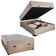 Cama Box Baú Casal Suede + Colchão Sereneprime Molas Ensacadas 138x188x69 Bege