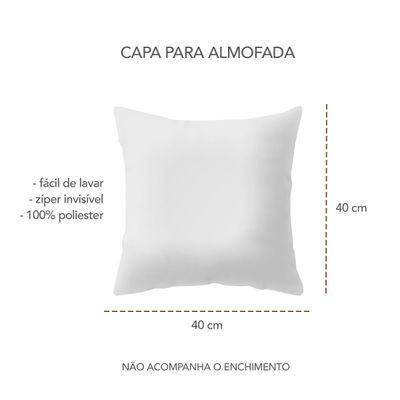 Capa Almofada Preta Cinza Amor Home 40cm Facil Lavar 2un
