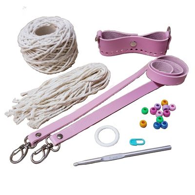 Kit Bolsa Crochê - Azul - Kits for Kids