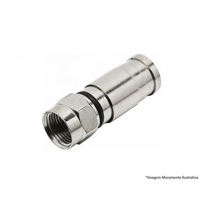 Conector Compressao Rg06 c/10pcs
