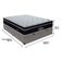 Cama Box Baú Cinza E Colchão Elegant Molas Ensacadas Casal Ortobom