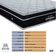 Cama Box Baú Preto E Colchão Elegant Molas Ensacadas Casal Ortobom