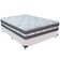Cama Box Branco E Colchão Black Graphite Molas Ensacadas Casal Anjos