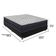 Cama Box Preto E Colchão Airtech 150 Espuma D45 Casal Ortobom