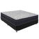 Cama Box Preto E Colchão Airtech 150 Espuma D45 Casal Ortobom