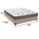 Cama Box Bege E Colchão Light Espuma D33 Casal Ortobom