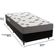 Cama Box Preto E Colchão Light Espuma D33 Solteiro Ortobom