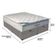 Cama Box Baú Cinza E Colchão Freedom Molas Ensacadas King Ortobom