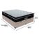 Cama Box Baú Bege E Colchão Elegant Molas Ensacadas King Ortobom