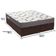 Cama Box Baú Marrom E Colchão Light Espuma D33 Queen Ortobom