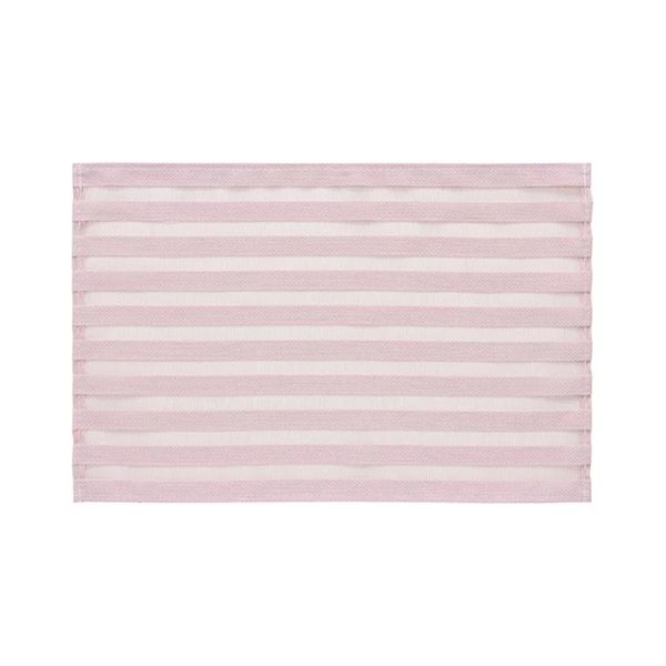 Jogo Americano Copa e Cia Trama Sintética Design Rayas Rosa Chá 30x45cm 1 Peça Jogo Americano Copa e Cia Trama Sintética Design Rayas Rosa Chá 30x45cm 1 Peça