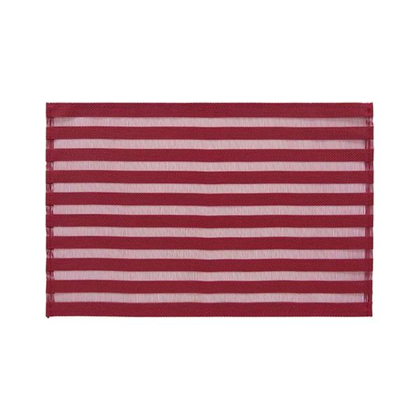 Jogo Americano Copa e Cia Trama Sintética Design Rayas Merlot Roxo 30x45cm 1 Peça Jogo Americano Copa e Cia Trama Sintética Design Rayas Merlot Roxo 30x45cm 1 Peça