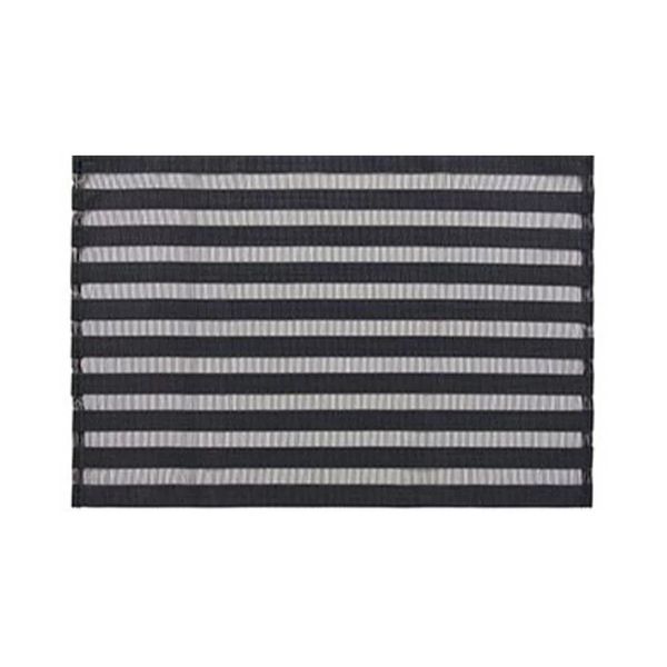 Jogo Americano Copa e Cia Trama Sintética Design Rayas Preto 30x45cm 1 Peça Jogo Americano Copa e Cia Trama Sintética Design Rayas Preto 30x45cm 1 Peça