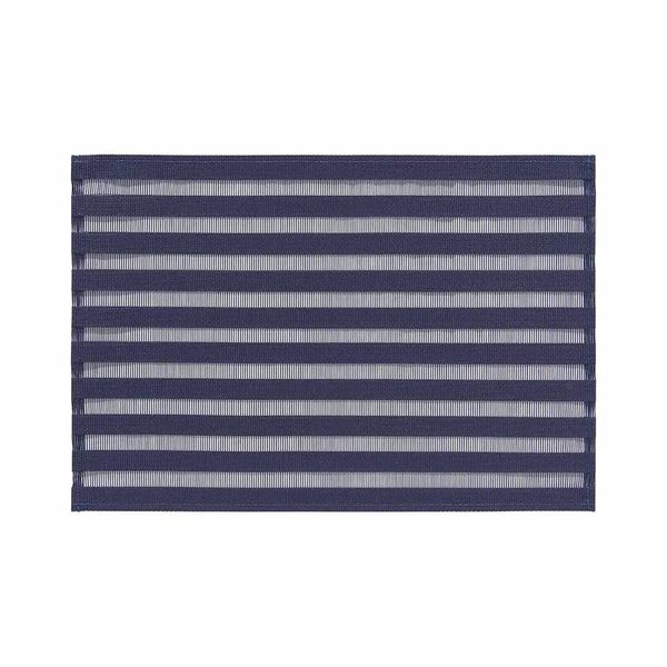 Jogo Americano Copa e Cia Trama Sintética Design Rayas Azul Marinho 30x45cm 1 Peça