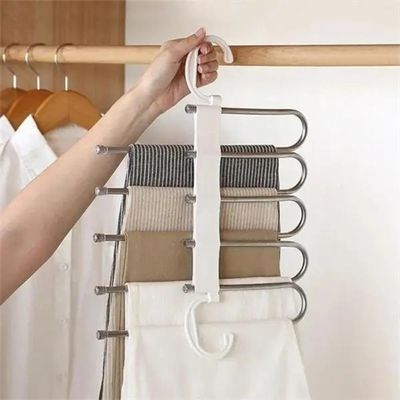 Cabide Ganha Espaço 5 Em 1 Varal Calcas Vestidos Organizador Roupas Ganha Espaco Retratil Multiuso
