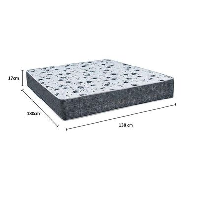 Colchão Casal 138 Alegro Espuma D28 Cinza 17x138x188