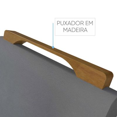 Sala de Jantar com 6 Lugares Mesa Tampo de Vidro Móveis Mundial Mel/Off White/Cinza Profundo