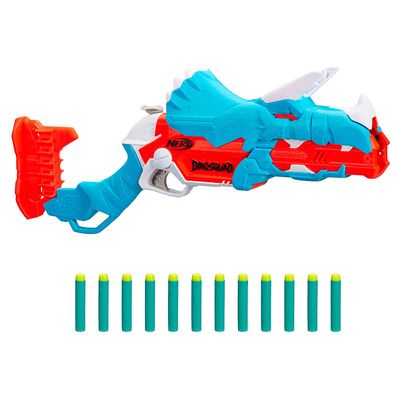 Lança Dardos Nerf Dino Tricera Blast