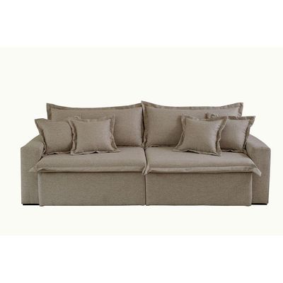 Sofá Montreal Veludo 2 Módulos De 120m B25cm Meu Sofá Online B002 Veludo Capuccino