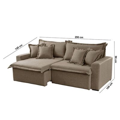 Sofá Montreal Veludo 2 Módulos De 120m B25cm Meu Sofá Online B002 Veludo Capuccino