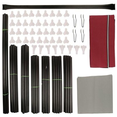Guarda Roupa Cabideiro Portatil Prateleiras Dobravel Armario Arara Grande Organizador Preto