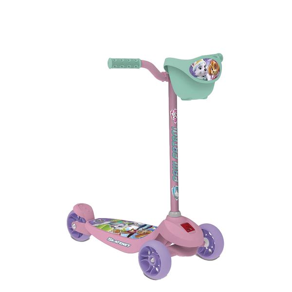 Patinete Skatenet Bandeirante Patrulha Canina Rosa