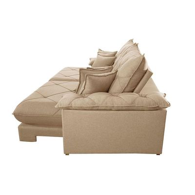 Sofá ágata Linho Dois Módulos De 100cm B25 Meu Sofá Online A226 Linho Bege