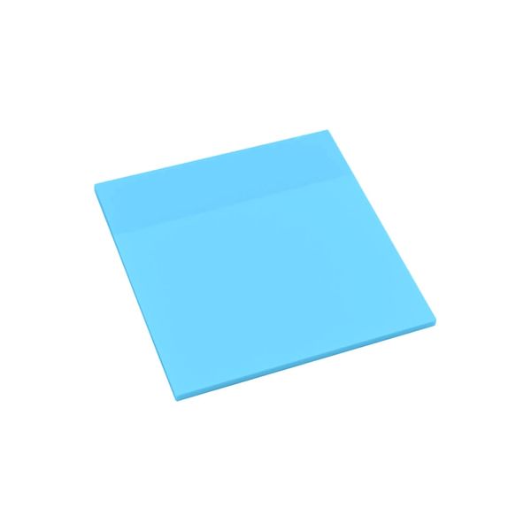 Bloco Adesivo Pet Azul Pastel Transparente 75x75MM 50Fls - EI151 EI151