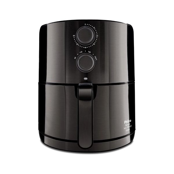 Fritadeira Elétrica Air Fryer Philco Titanium PFR18TI 4,6L Inox Preto - 127V