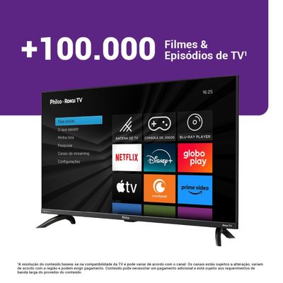 Smart TV 32” Philco LED Roku TV PTV32G7PR2CGB Bivolt