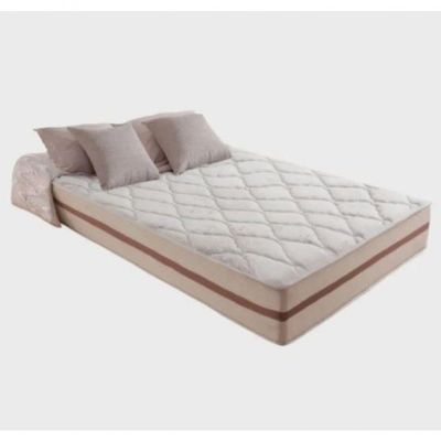 Cama Box Casal Bipartido Tecido Preto Com Colchão Pillow Angel Bello Box Molas 62x138x188