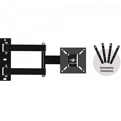 Suporte De Tv Articulado 10 - 56 Brasforma Bra40 Preto