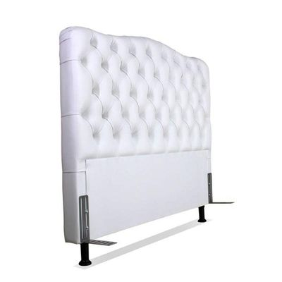 Cabeceira Queen 158 - Bello Box - Dunas Sintético Branco