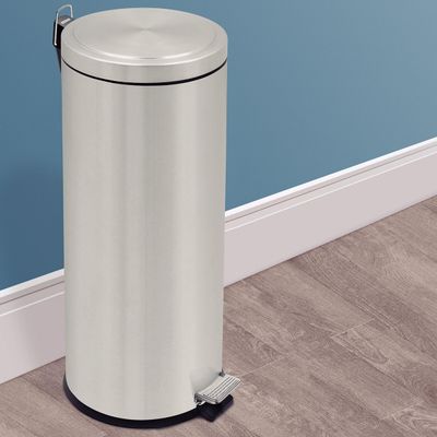 Lixeira Brasil Plus Aço Inox Pedal e Balde Removível 30 Litros - Tramontina 94538/530