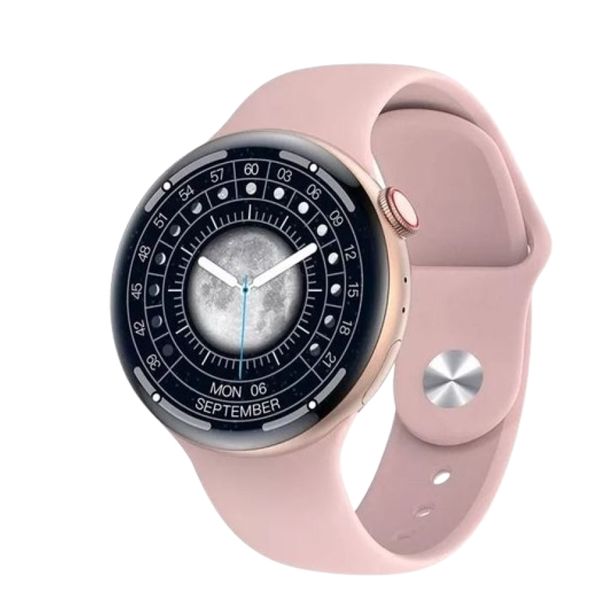 Smartwatch W8P W28 Pro Redondo com NFC e Comando de Voz DS Rosa
