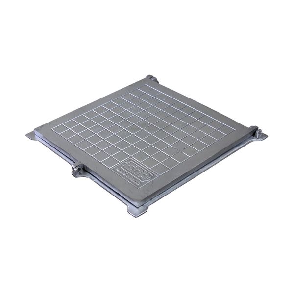 Tampa Tampão de Chão Articulado Com Porta Cadeado 70x70cm Tampa Tampão de Chão Articulado Com Porta Cadeado 70x70cm