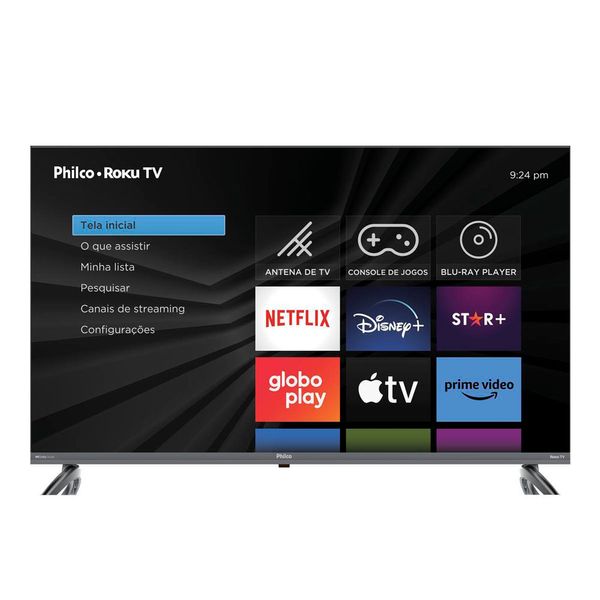 Smart TV 40” Philco PTV40E3ERSGB Roku TV Led Dolby Audio