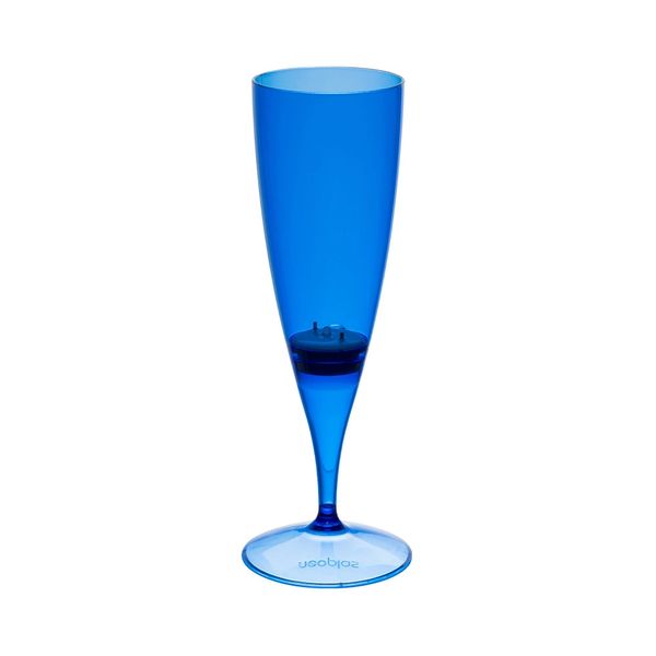 Taça Champagne Neoplas Led Azul Neon 160ml